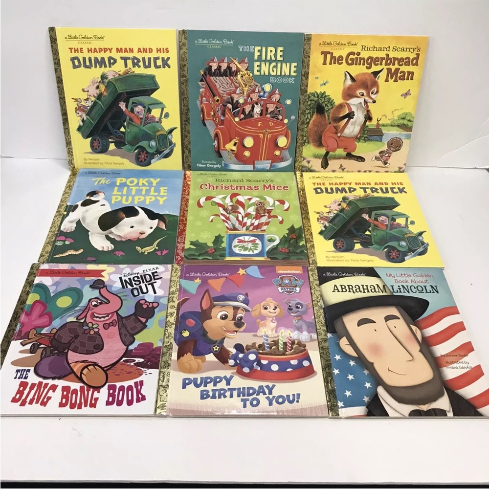 Lot Of 9 Little Golden Book For Children Illustrated By Timor Gergely